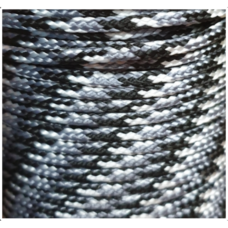 PPM touw 3,5 zwart/grijs/wit